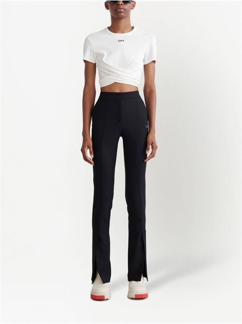 High-waisted trousers OFF WHITE | OWCA136C99FAB0011001